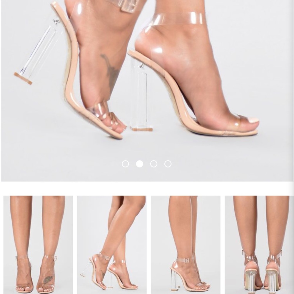 Fashion Nova “Glass Slipper” Heel